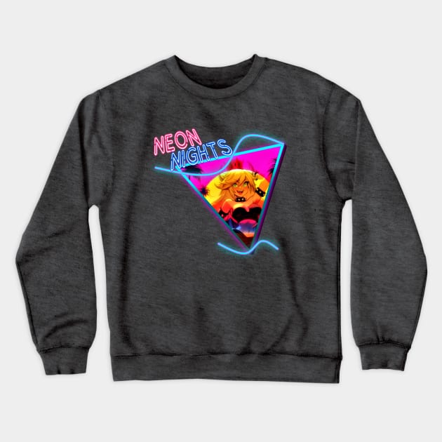 Neon Nights Crewneck Sweatshirt by Silvur Linings